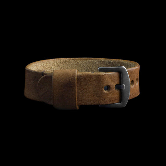 Leather Watch Strap, Classic RAF Vintage 401 |  Italian Vegetable Tanned | Cozy Handmade