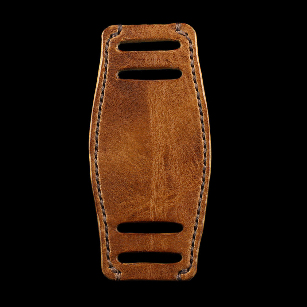 Vintage 401 Leather Watch Bund Pad, Italian Vegetable-Tanned Leather | Cozy Handmade