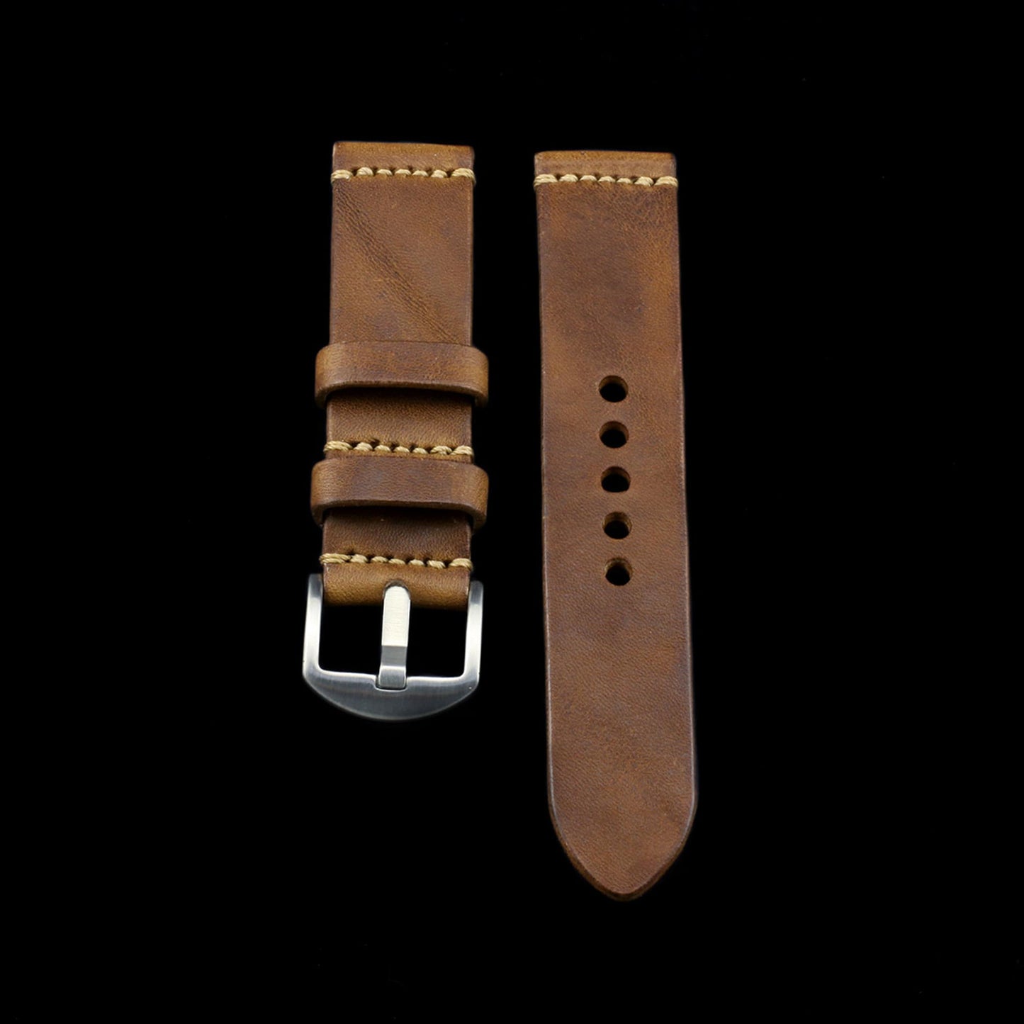 Leather Watch Strap, Vintage 402 | Minimalist Strap | Italian Veg Tanned | Cozy Handmade