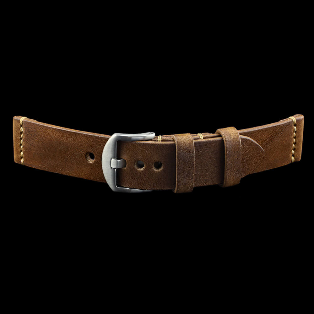 Leather Watch Strap, Vintage 402 | Minimalist Strap | Italian Veg Tanned | Cozy Handmade