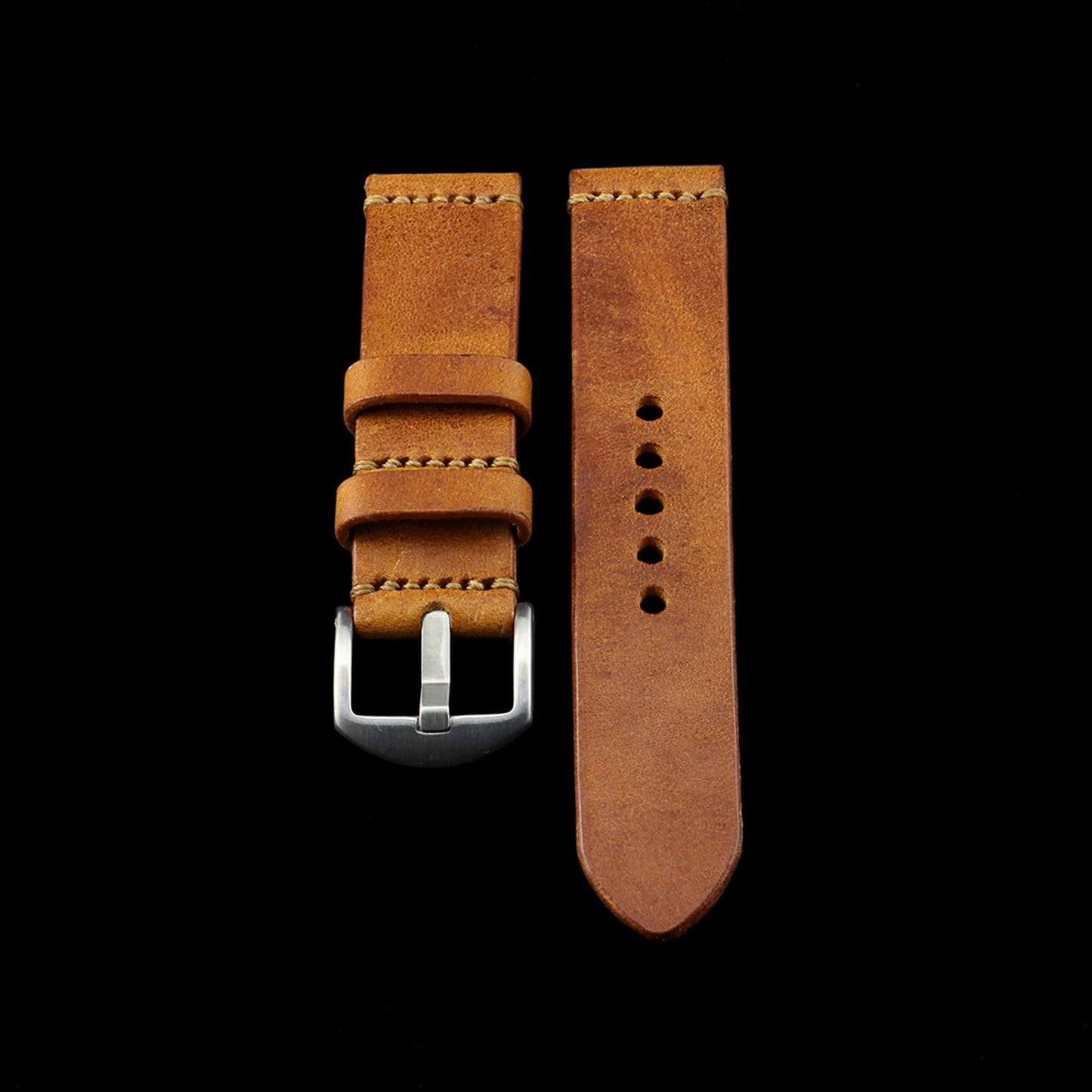 Leather Watch Strap, Vintage 403 | Minimalist Strap | Italian Veg Tanned | Cozy Handmade