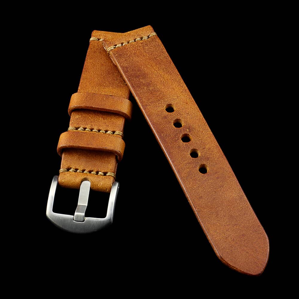 Leather Watch Strap, Vintage 403 | Italian Veg Tanned | For Apple Watch | Cozy Handmade