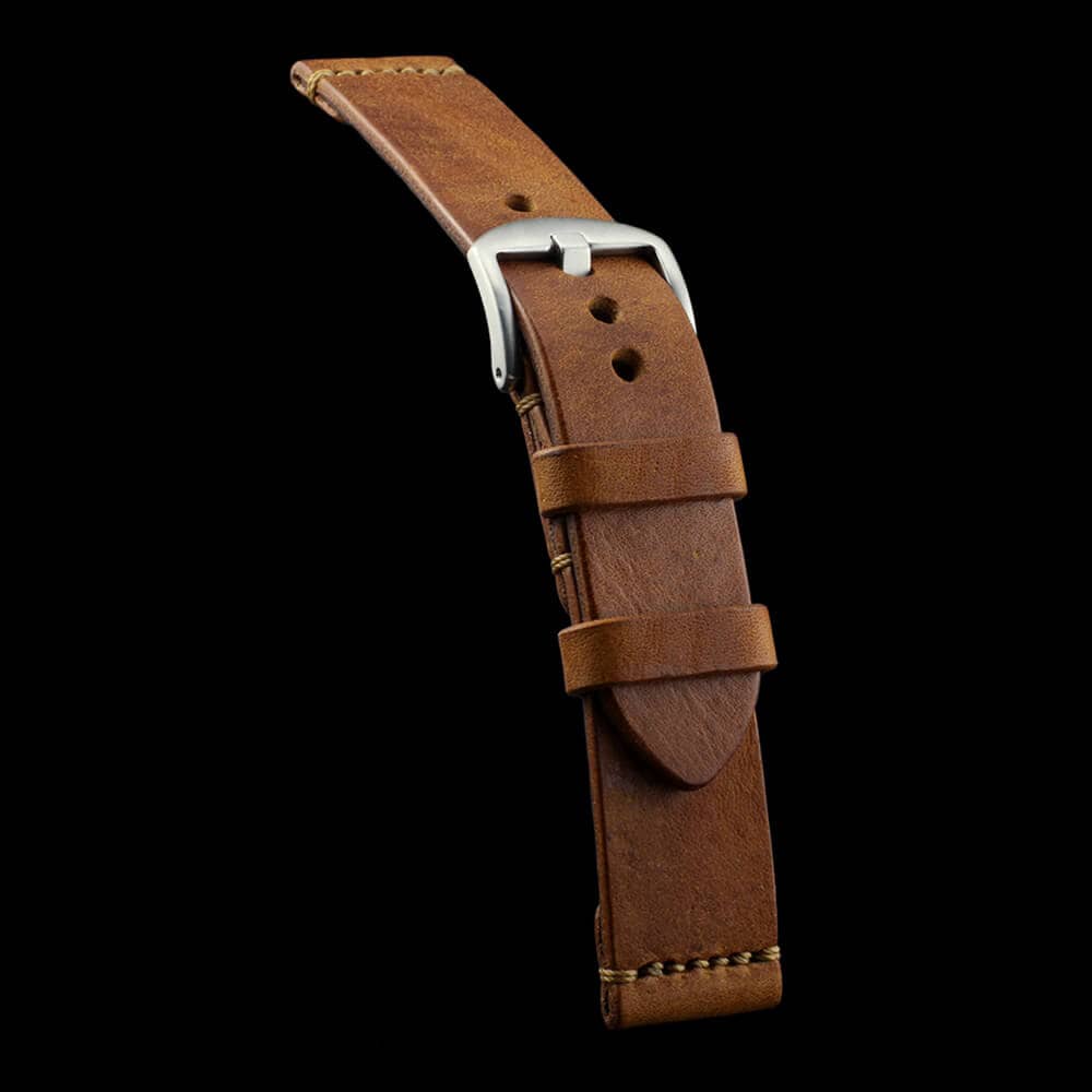 Leather Watch Strap, Vintage 403 | Italian Veg Tanned | For Apple Watch | Cozy Handmade