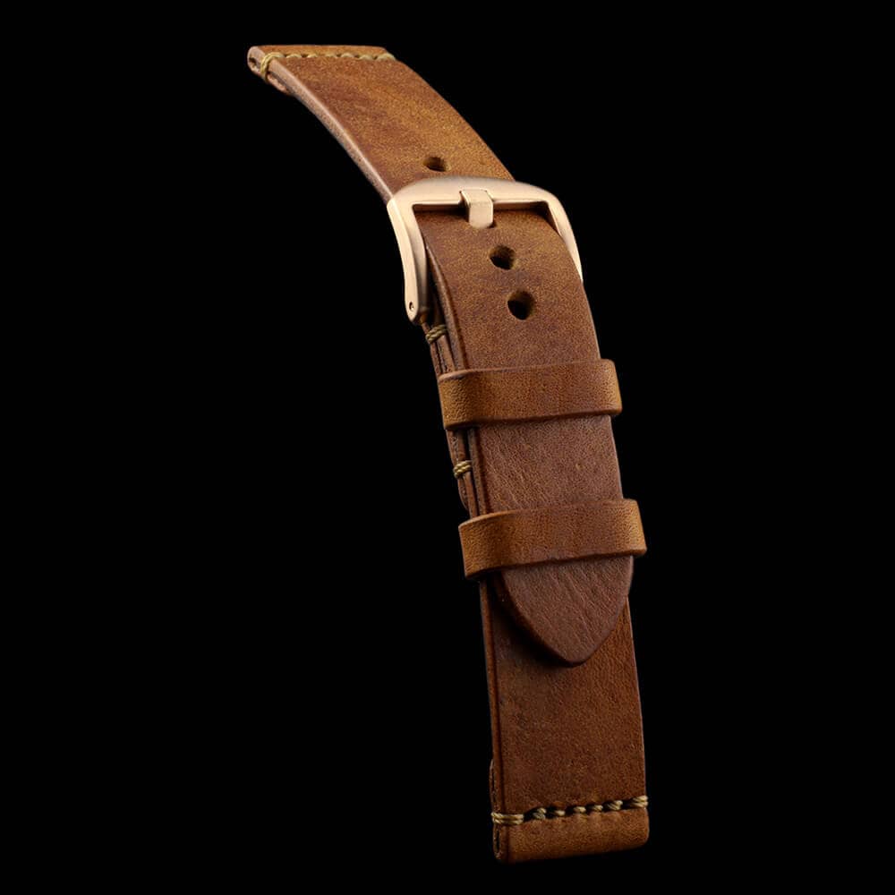 Leather Watch Strap, Vintage 403 | Minimalist Strap | Italian Veg Tanned | Cozy Handmade