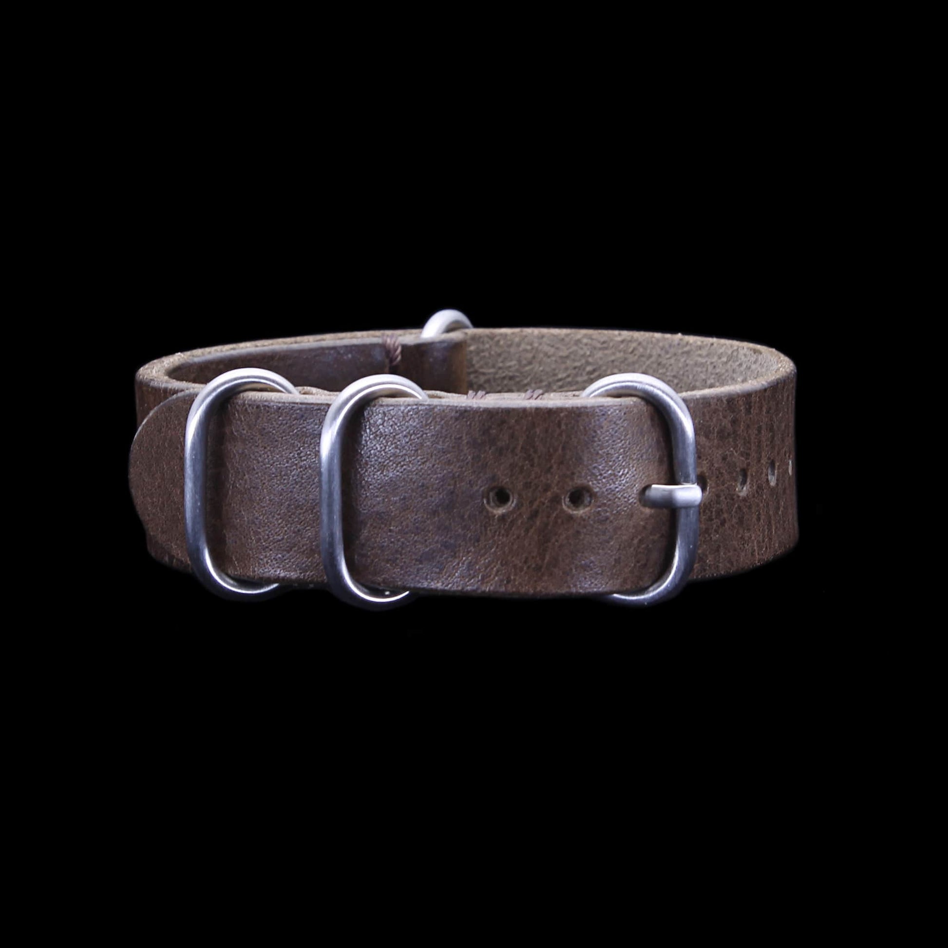 Leather Watch Strap, 4-Ring Vintage 404 | Full Grain Italian Veg Tanned | Cozy Handmade