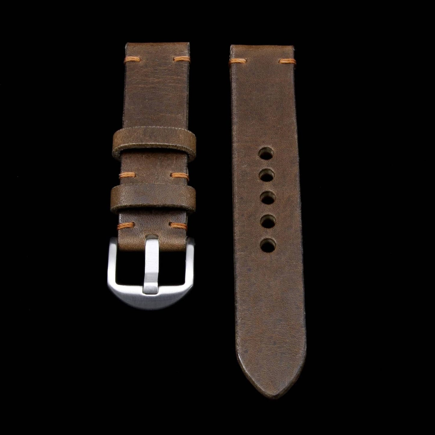 Leather Watch Strap, Vintage 404 | Italian Veg Tanned | For Apple Watch | Cozy Handmade