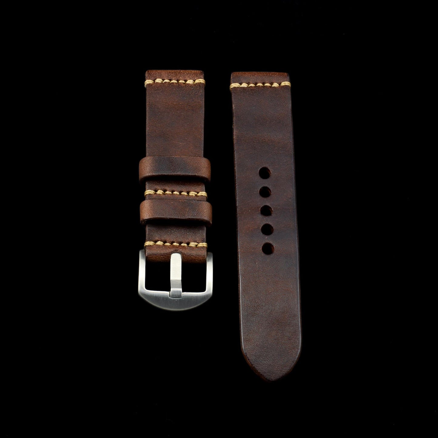 Leather Watch Strap, Vintage 405 | Minimalist Strap | Italian Veg Tanned | Cozy Handmade