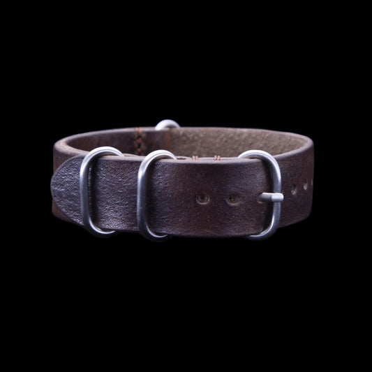Leather Watch Strap, 4-Ring Vintage 405 | Full Grain Italian Veg Tanned | Cozy Handmade