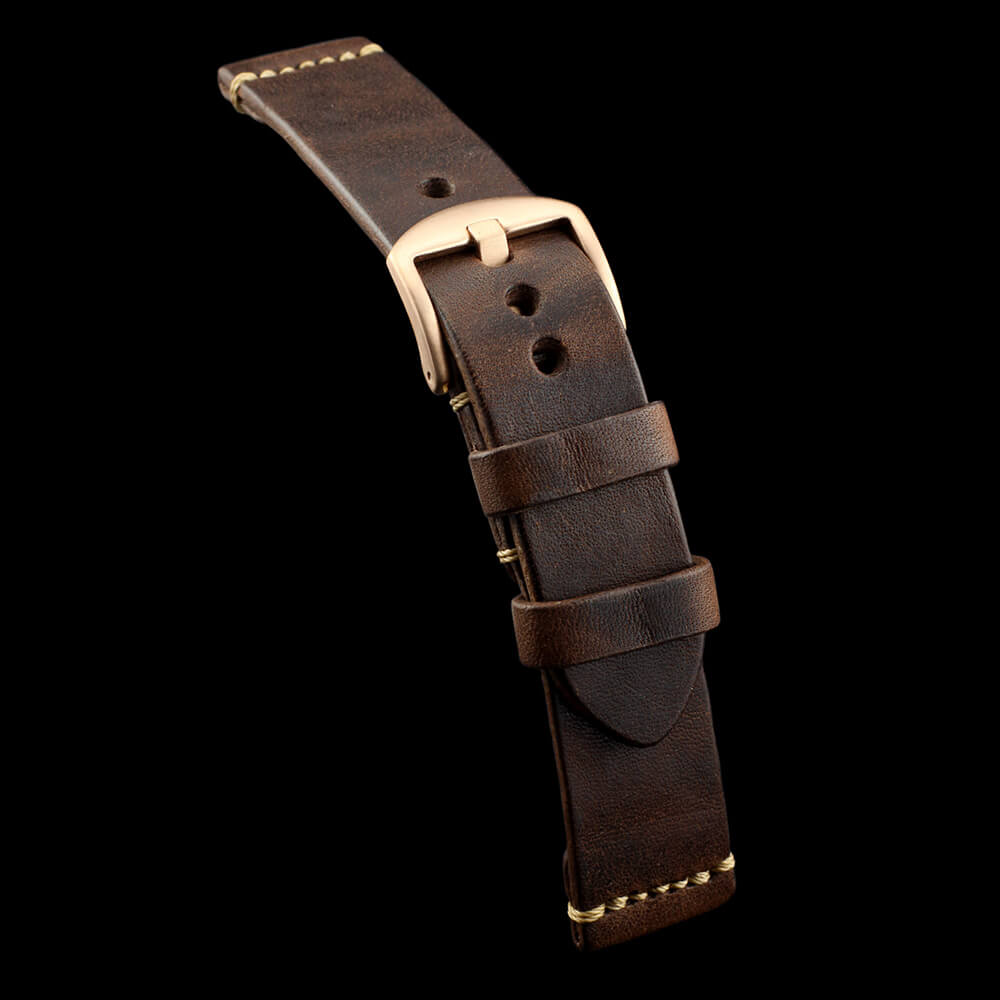 Leather Watch Strap, Vintage 405 | Minimalist Strap | Italian Veg Tanned | Cozy Handmade