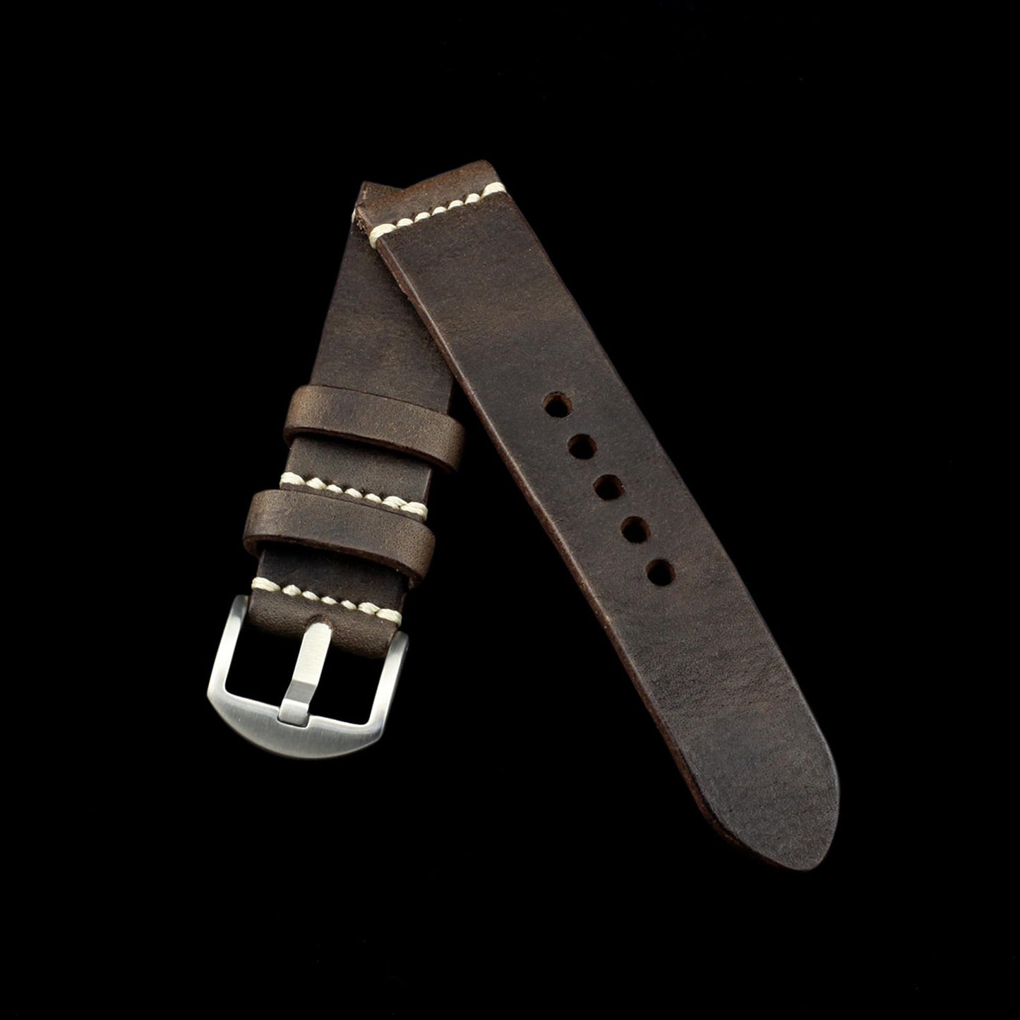 Leather Watch Strap, Vintage 406 | Minimalist Strap | Italian Veg Tanned | Cozy Handmade