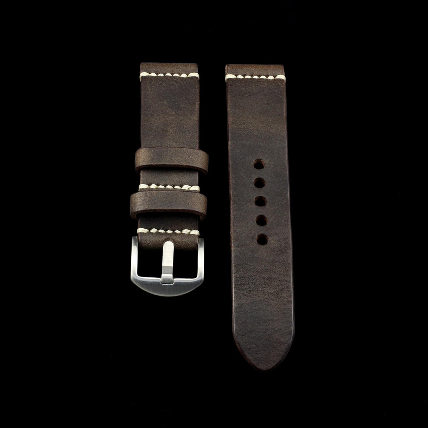 Leather Watch Strap, Vintage 406 | Minimalist Strap | Italian Veg Tanned | Cozy Handmade