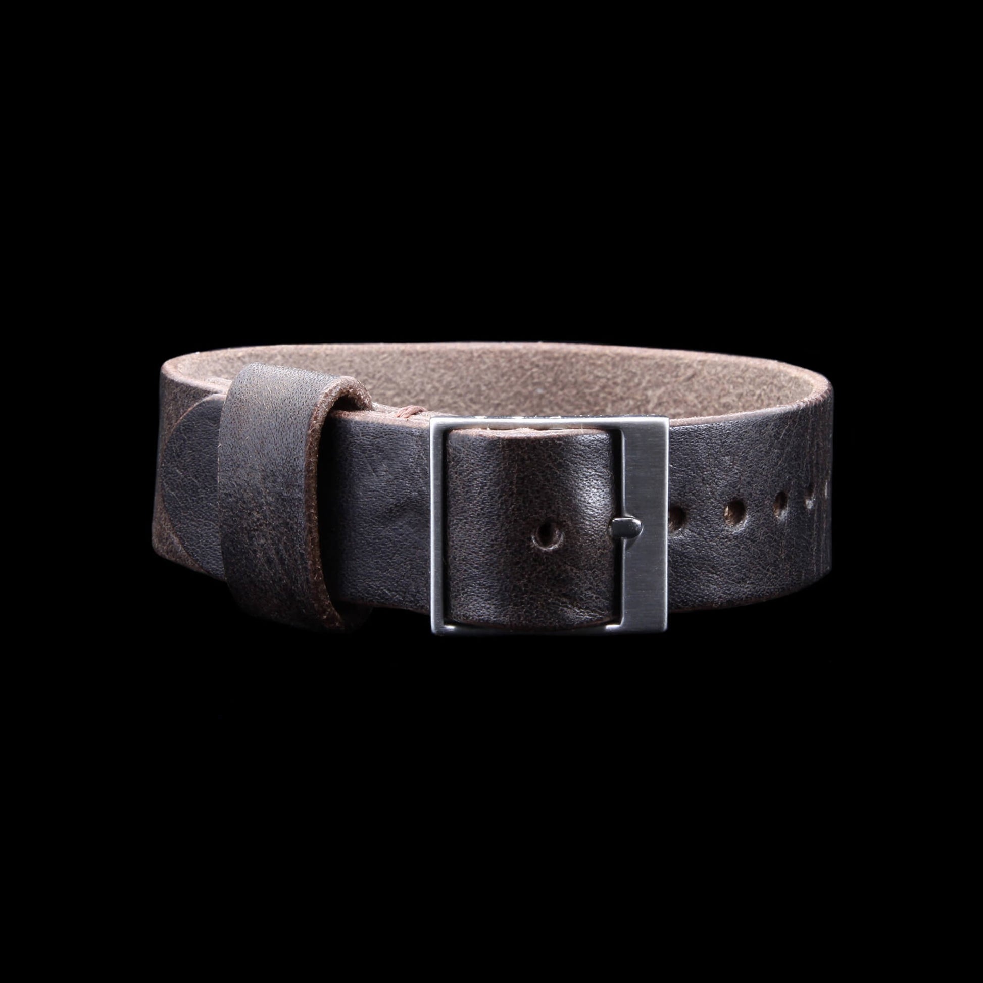 Leather Watch Strap, Classic RAF II Vintage 406 | Ladder Buckle | Full Grain Italian Vegetable-Tanned Leather | Cozy Handmade