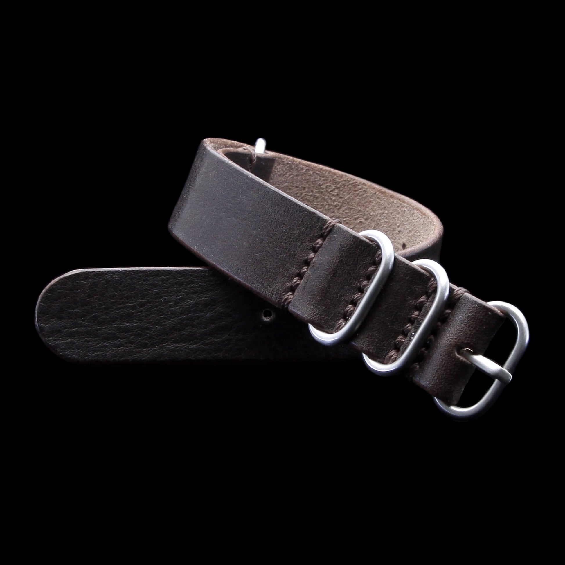 Leather Watch Strap, 4-Ring Vintage 406 | Full Grain Italian Veg Tanned | Cozy Handmade