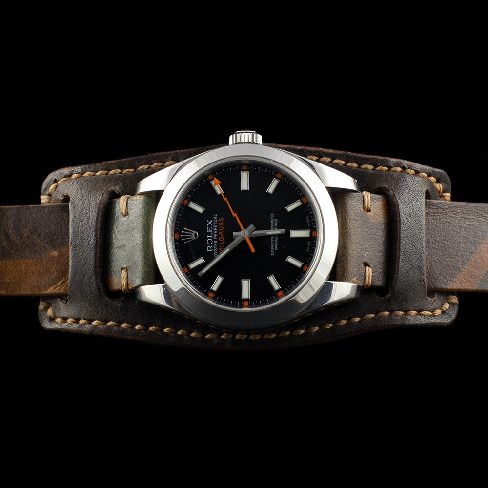 Vintage 406 Leather Watch Bund Pad, Italian Vegetable-Tanned Leather