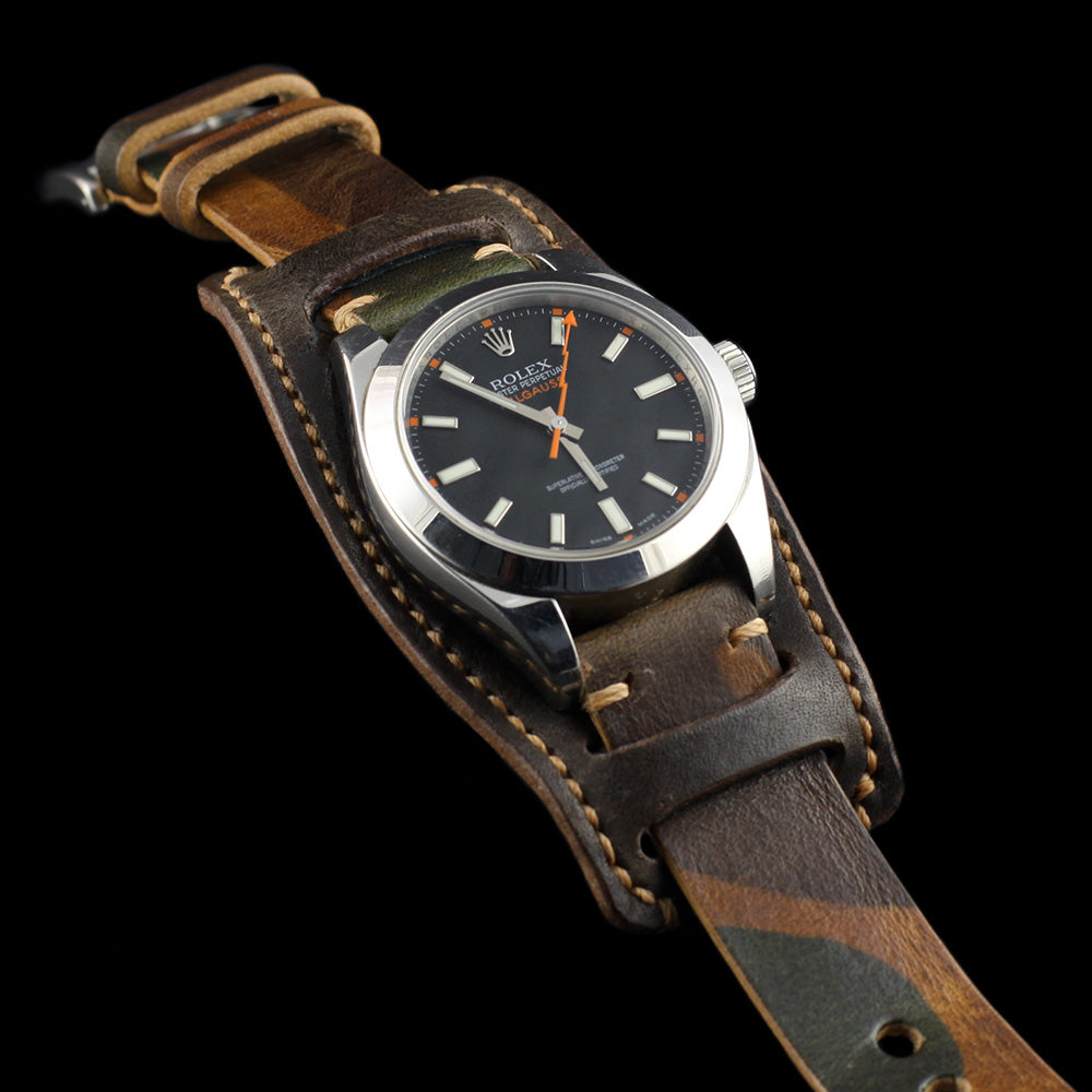 Vintage 406 Leather Watch Bund Pad, Italian Vegetable-Tanned Leather