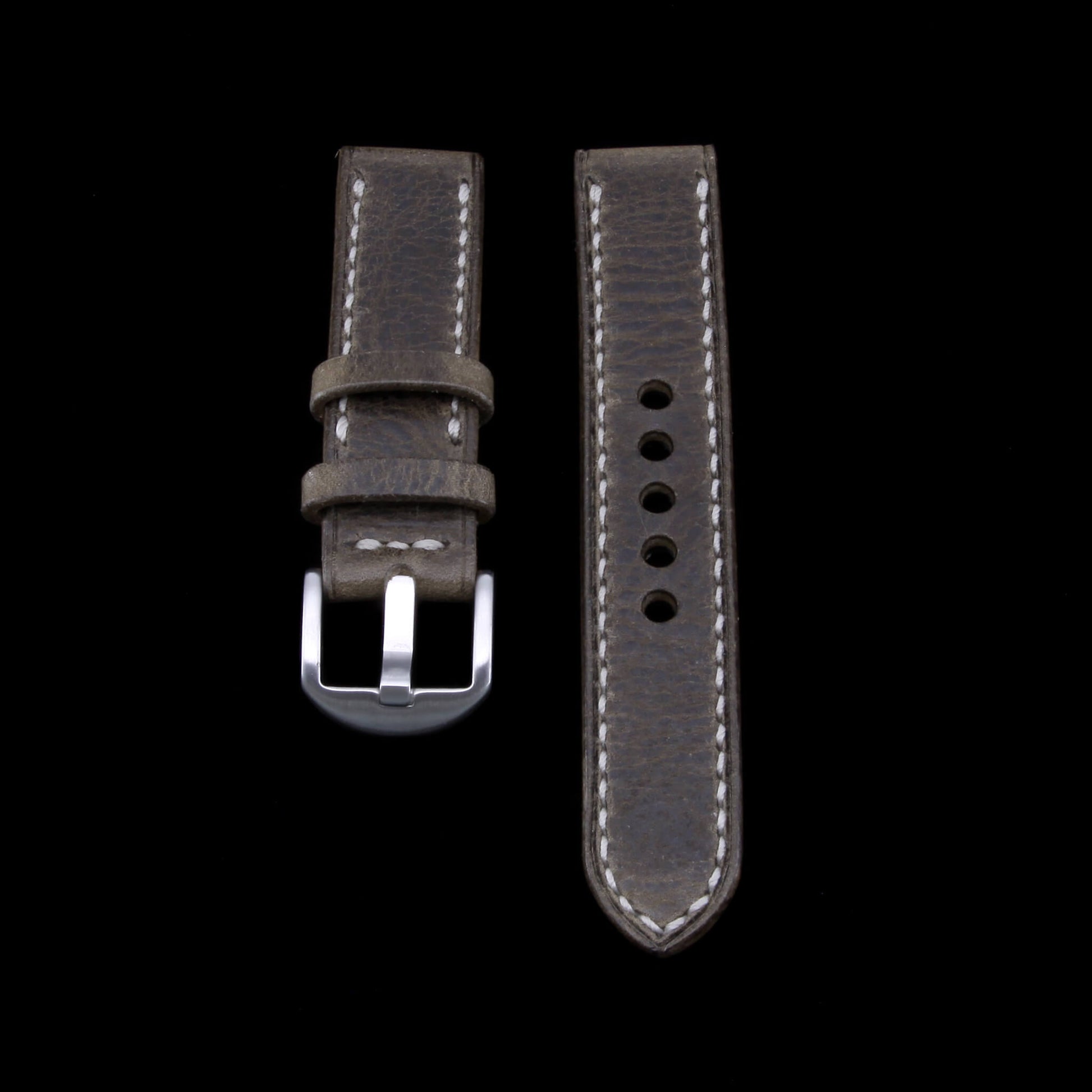  Leather Watch Strap, Vintage 408 |  Full Stitch | Full Grain Italian Veg Tanned | Cozy Handmade