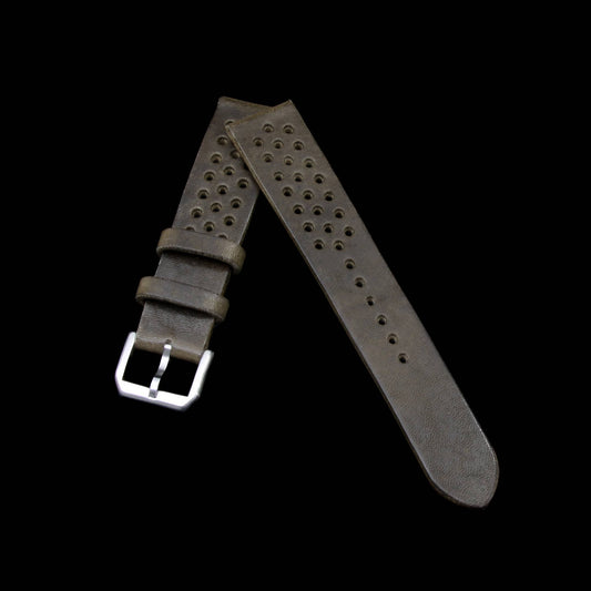 Rally Leather Watch Strap, Vintage 408 | Stitch-less | Cozy Handmade