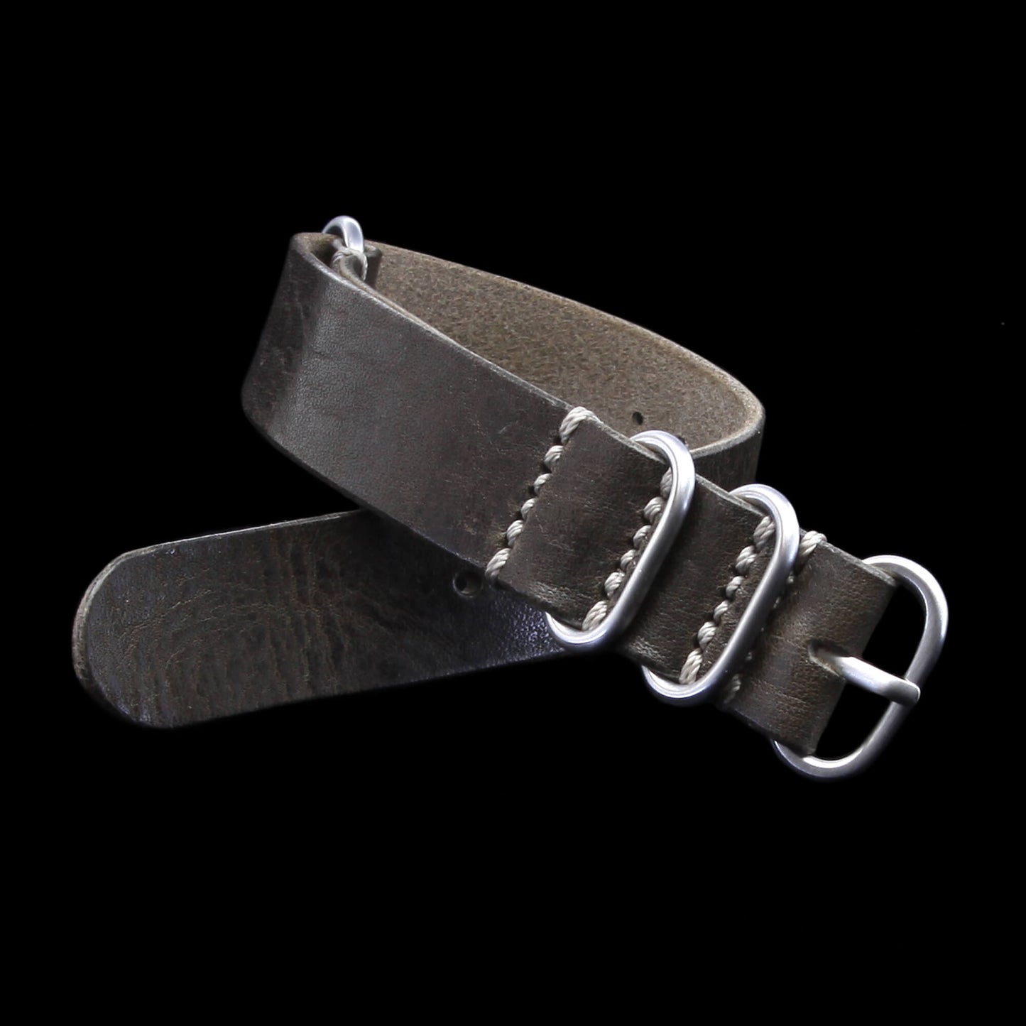 Leather Watch Strap, 4-Ring Vintage 408 | Full Grain Italian Veg Tanned | Cozy Handmade