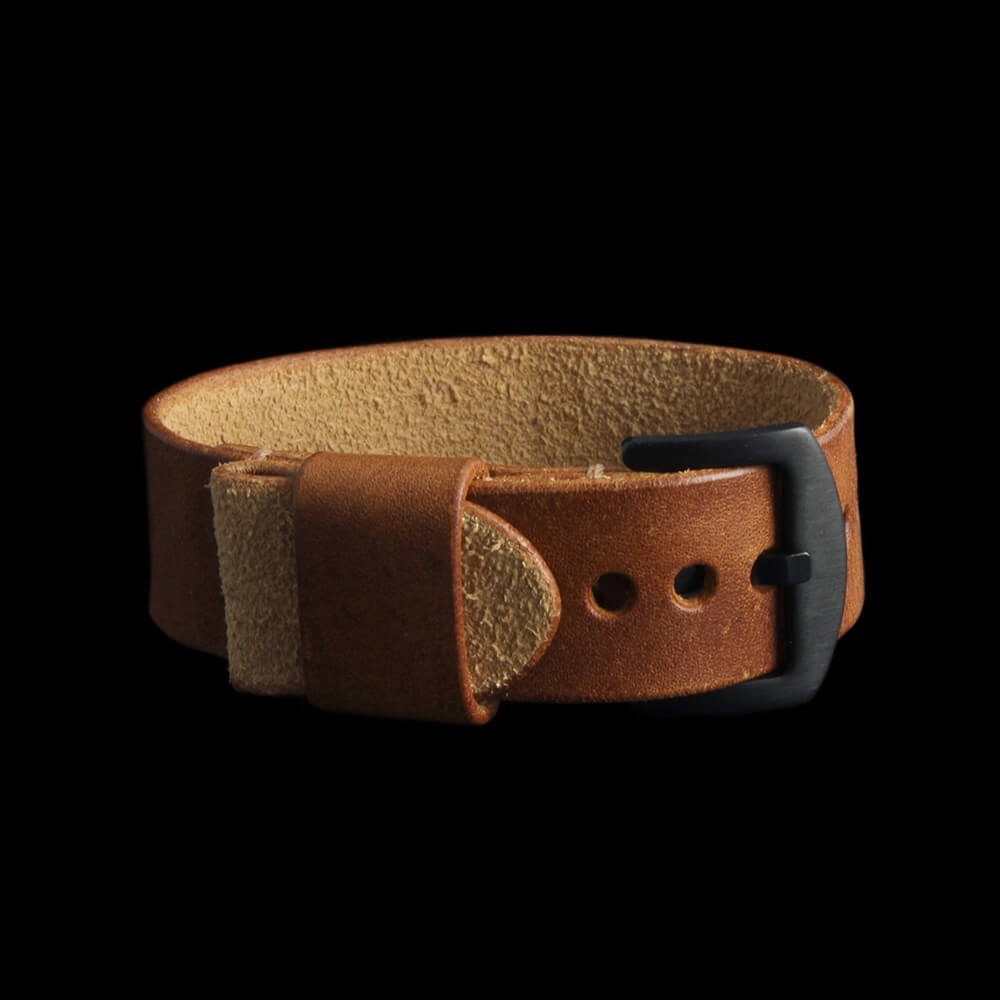 Leather Watch Strap, Classic RAF Vintage 403 |  Italian Vegetable Tanned | Cozy Handmade