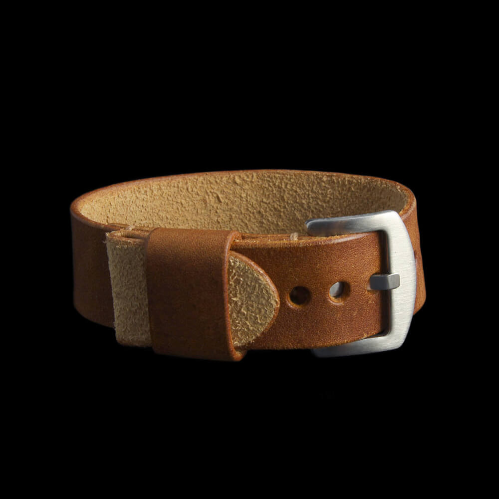 Leather Watch Strap, Classic RAF Vintage 403 |  Italian Vegetable Tanned | Cozy Handmade