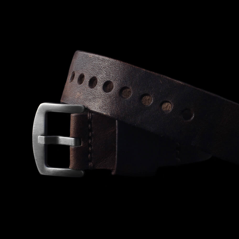 Leather Watch Strap, Classic RAF Vintage 405 |  Italian Vegetable Tanned | Cozy Handmade