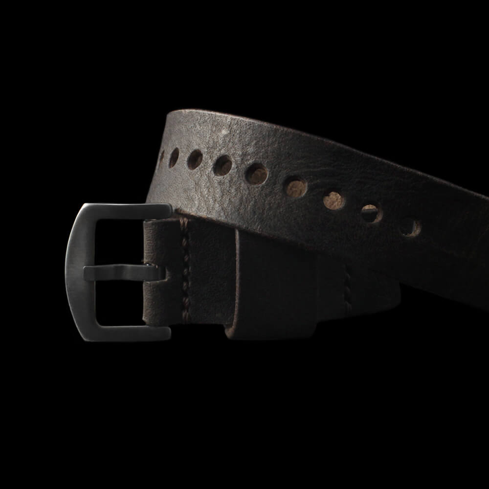 Leather Watch Strap, Classic RAF Vintage 406 | Italian Vegetable Tanned | Cozy Handmade