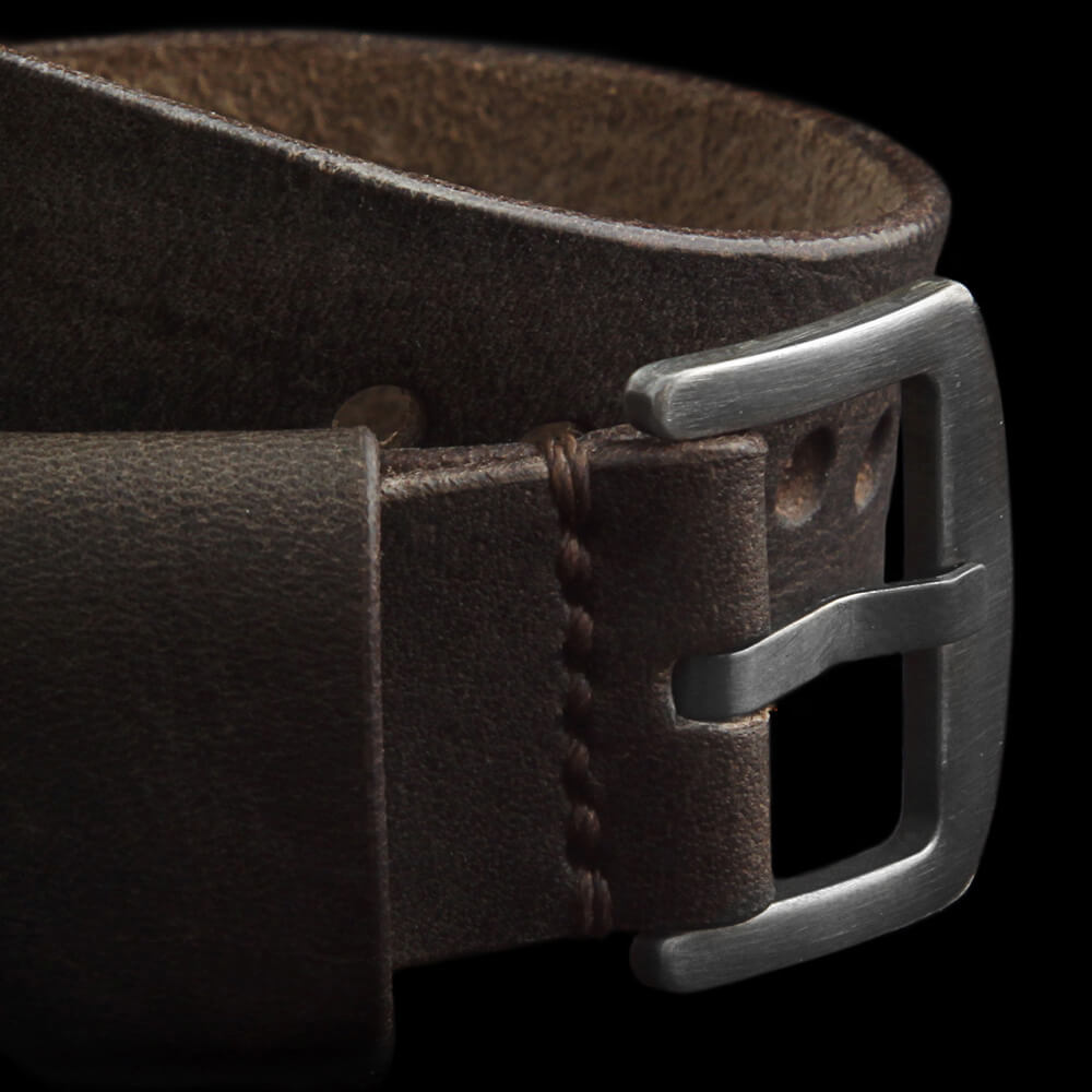 Leather Watch Strap, Classic RAF Vintage 406 | Italian Vegetable Tanned | Cozy Handmade